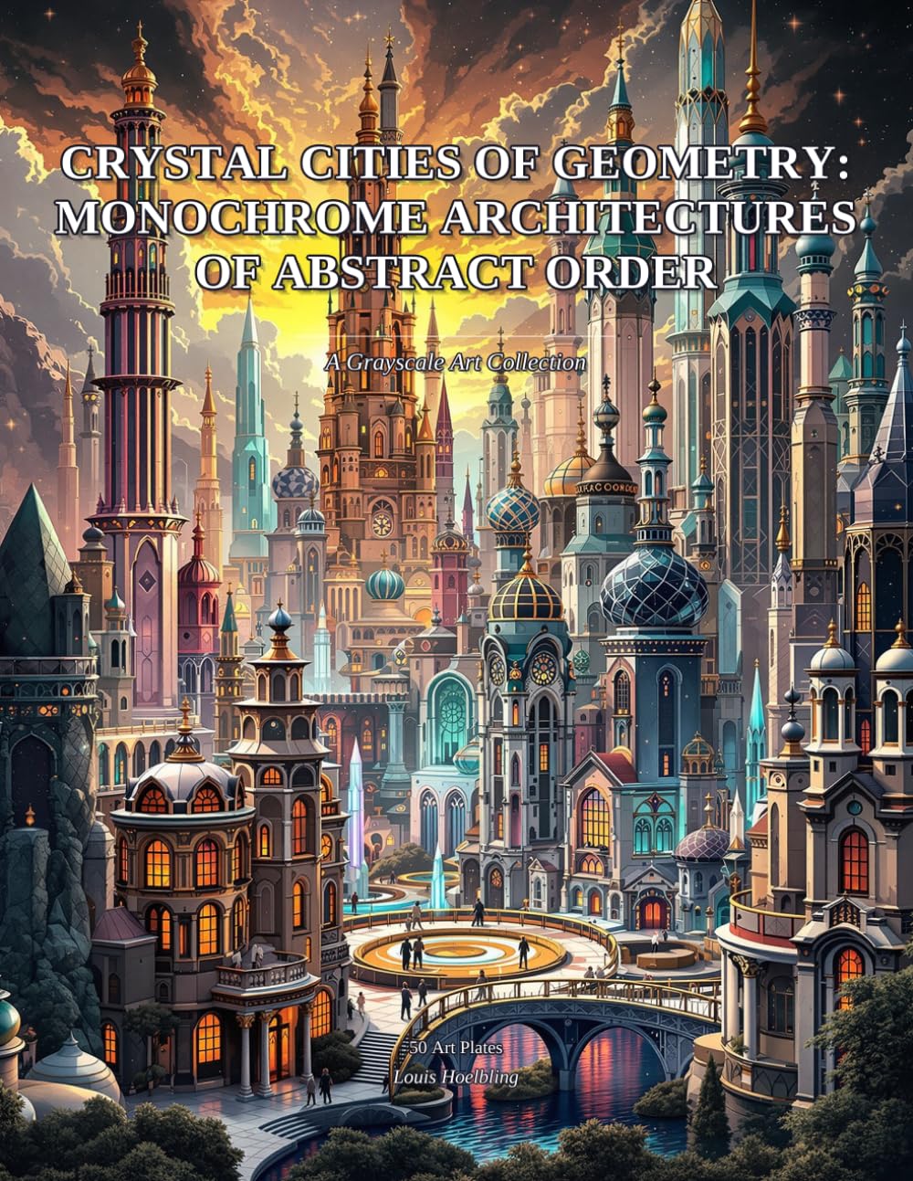 Crystal Cities of Geometry: Monochrome Architectures of Abstract Order