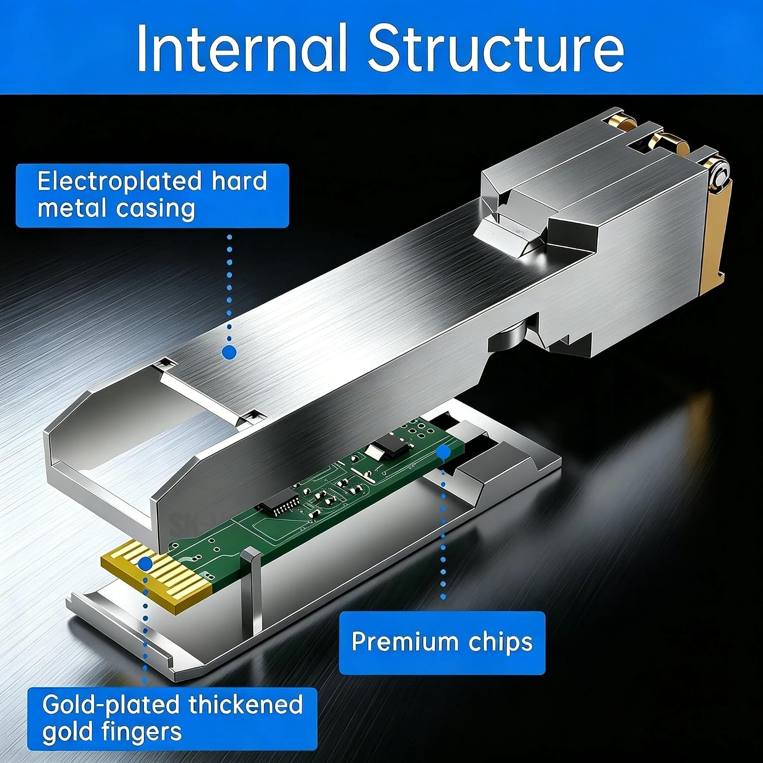 10GBASE-T SFP+ to RJ45 Transceiver, 10G Copper SFP+ Module, SFP+ to Ethernet, Plug and Play, Hot Pluggable, Up to 30m Distance, Optical SFP Compatible with Cisco, TP-Link, NETGEAR, UGREEN