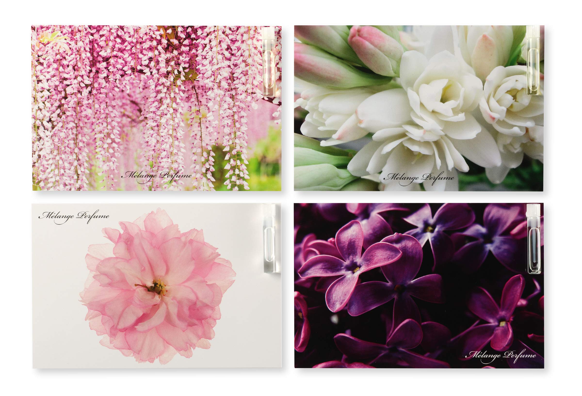 Melange Perfume Floral & Green Sample Vial Set (Green & Fruit)