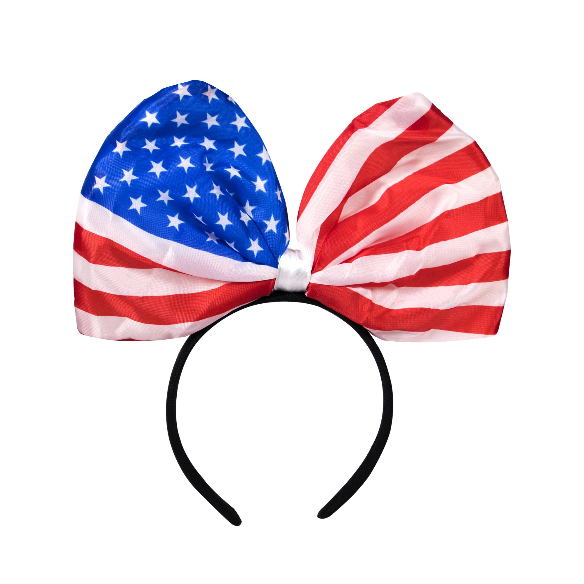 Windy City NoveltiesWindy City Novelties LED USA Flag Headband Bow 4th of July Patriotic