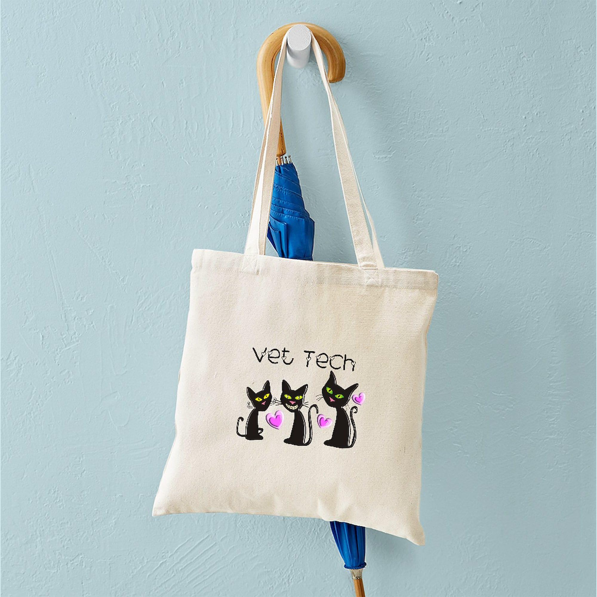 CafePress Vet Tech Canvas Tote Bag - Natural Reusable Shopping Bag, Professionally Printed - View #8