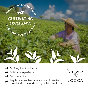 Locca Premium Black Tea Leave | Exceptional Black Tea Flavor, Perfect for Boba, Bubble, and Milk Tea | Available in Bulk for Tea Enthusiasts and Stores Cafes - 8oz (227g)