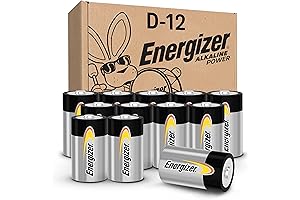 Energizer Alkaline Power Energizer Alkaline Power D Batteries (12 Pack), Long-Lasting Alkaline Size D Batteries