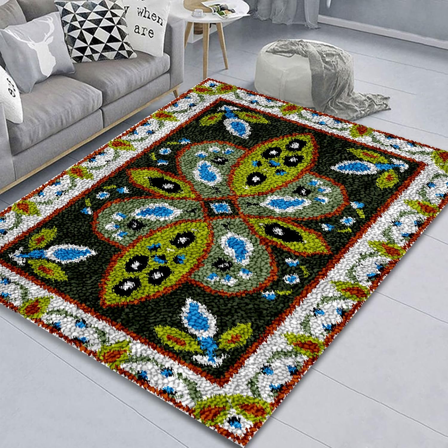 ZIVER Latch Hook Kits Rug,Latch Hook Kits For Adults,Tapestry Kits Rug