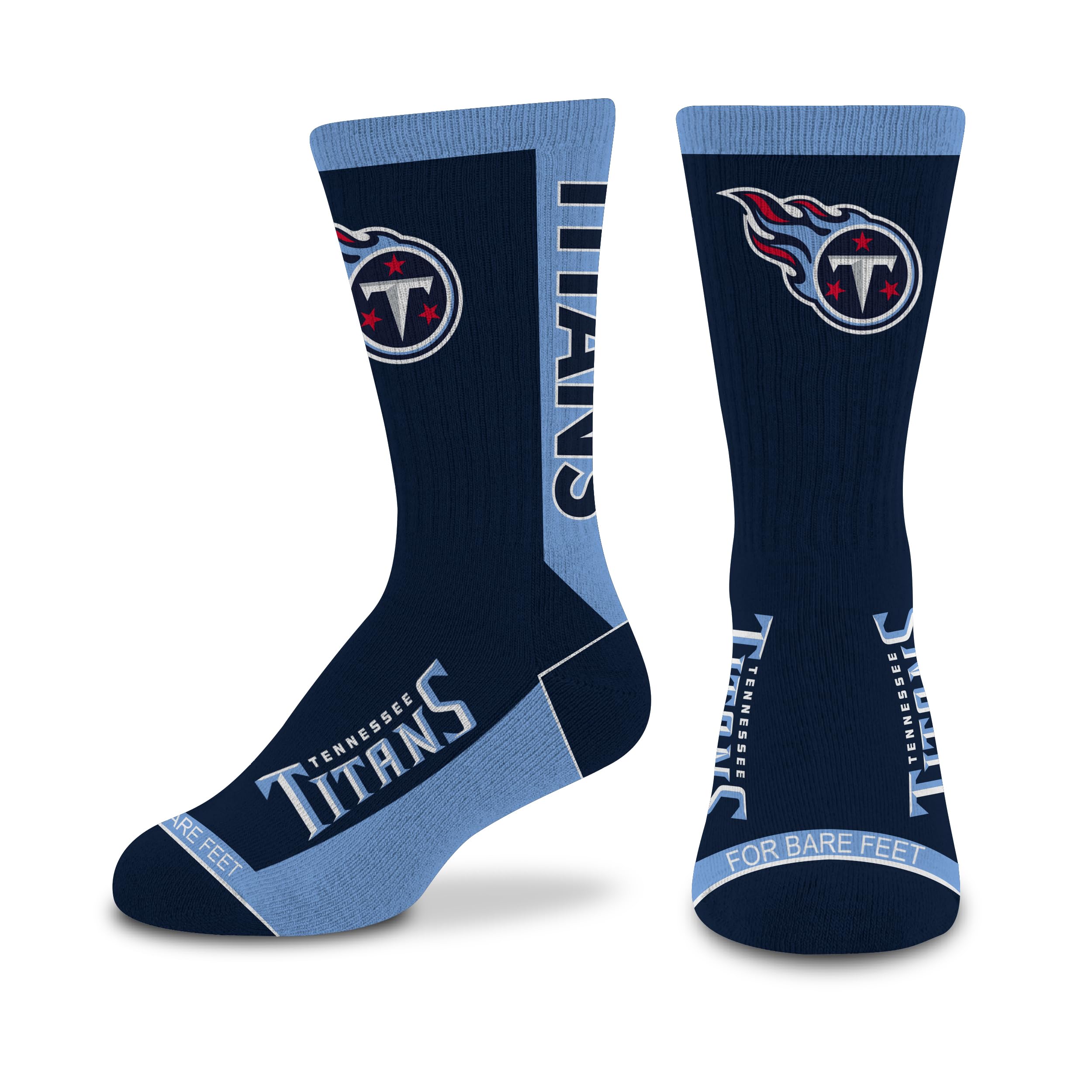 For Bare Feet Unisex Kid's NFL MVP Crew Sock Youth