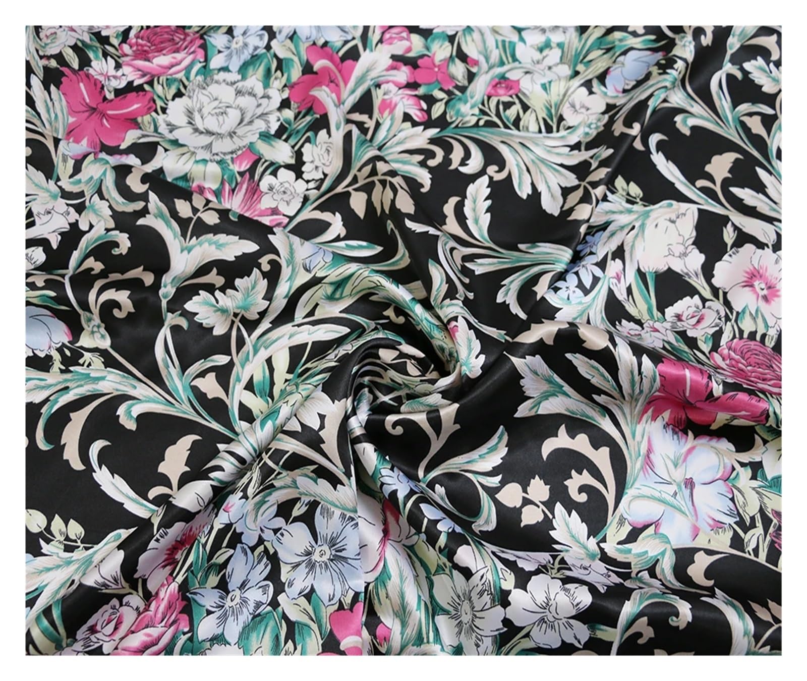Silky Satin Fabric 1 Meter X 1.5 Meter Multicolor(Color 7)