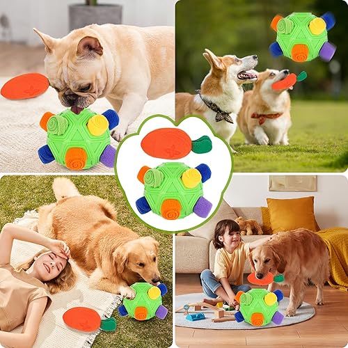 Miniatura 4 de TWOPER Dog Toys - Juguete interactivo de bola y rompecabezas para perros de cualquier tamaño, fomenta las habilidades naturales de búsqueda de