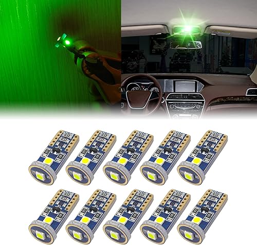 stymart Bombillas LED T10 168 194 de cuña extremadamente brillantes para interior de automóvil, cúpula, mapa, puerta, luz de matrícula, luz de