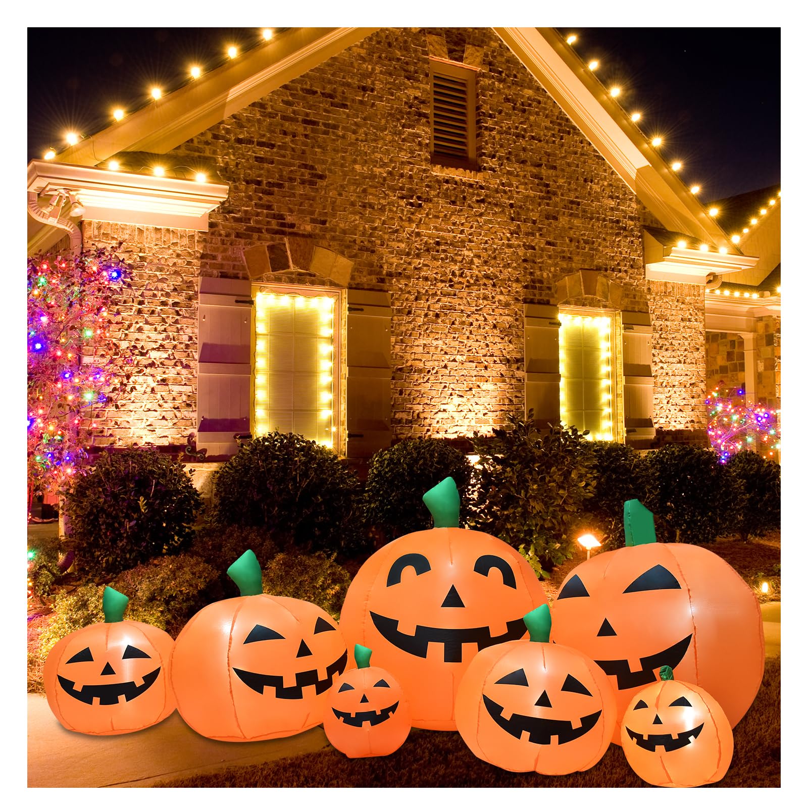 8.5FT Halloween Inflatables Pumpkins Decoration, Outdoor Halloween Blow Up Decorations for Yard, LED Lights Hocus Pocus Inflatable Outdoor Holiday Garden Lawn Decor