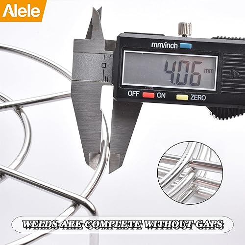 Miniatura 6 de Alele - 3 estantes de vapor, salvamanteles altos de acero inoxidable de 5.5 pulgadas para olla a presión eléctrica