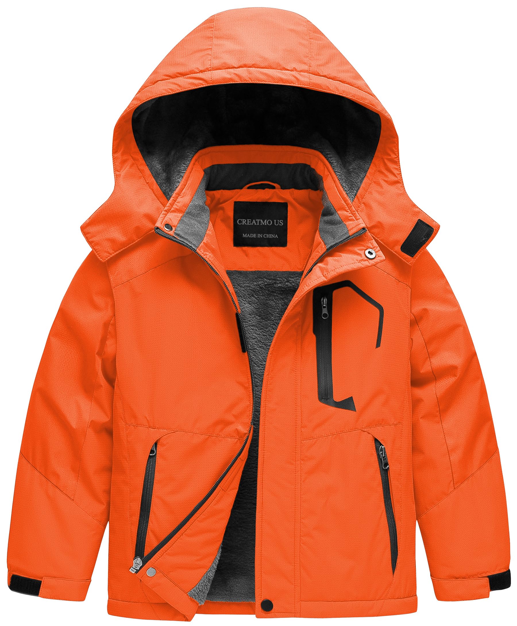 CREATMO US Boy's Waterproof Ski Jacket