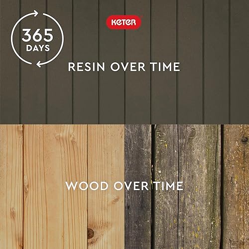 Vista 29 de Keter City - Caja de almacenamiento de resina para exteriores de 30 galones y mesa auxiliar para muebles de patio para accesorios de piscina y Gris