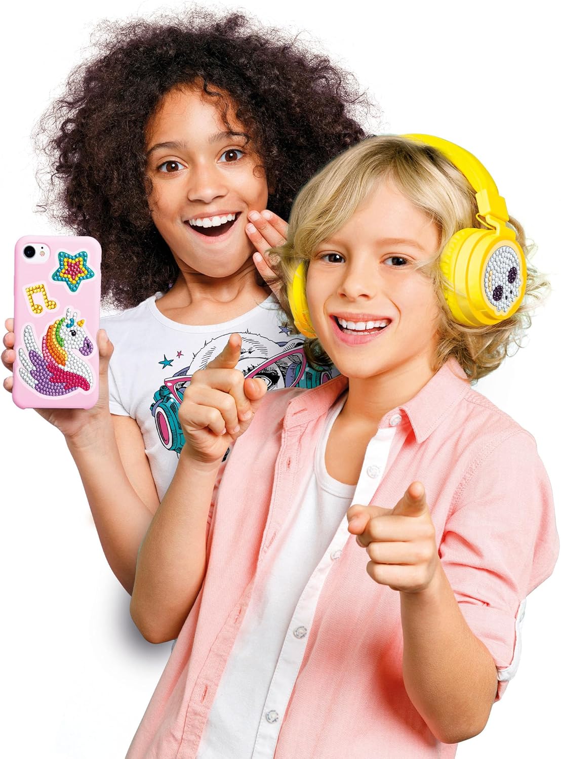 Clementoni- Sparkly Creations: Create Personalised 3D Gem Stickers for Bags, School Supplies & More! (7+ Years)