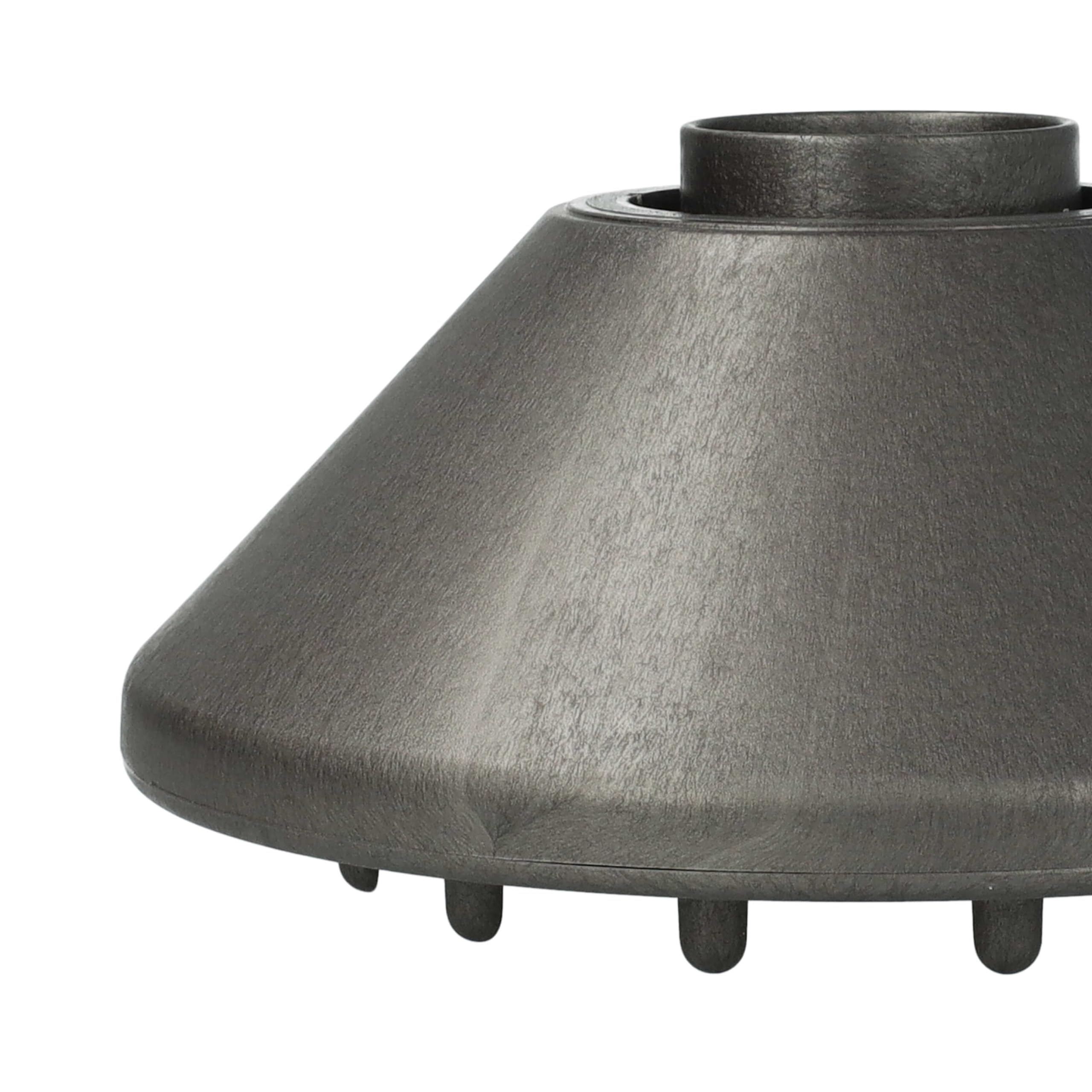 vhbw Diffusor-Düse kompatibel mit Dyson Supersonic HD02, HD03, HD01, HD07 Föhn - 13,6 x 13,6 cm, 109 g Dunkelgrau