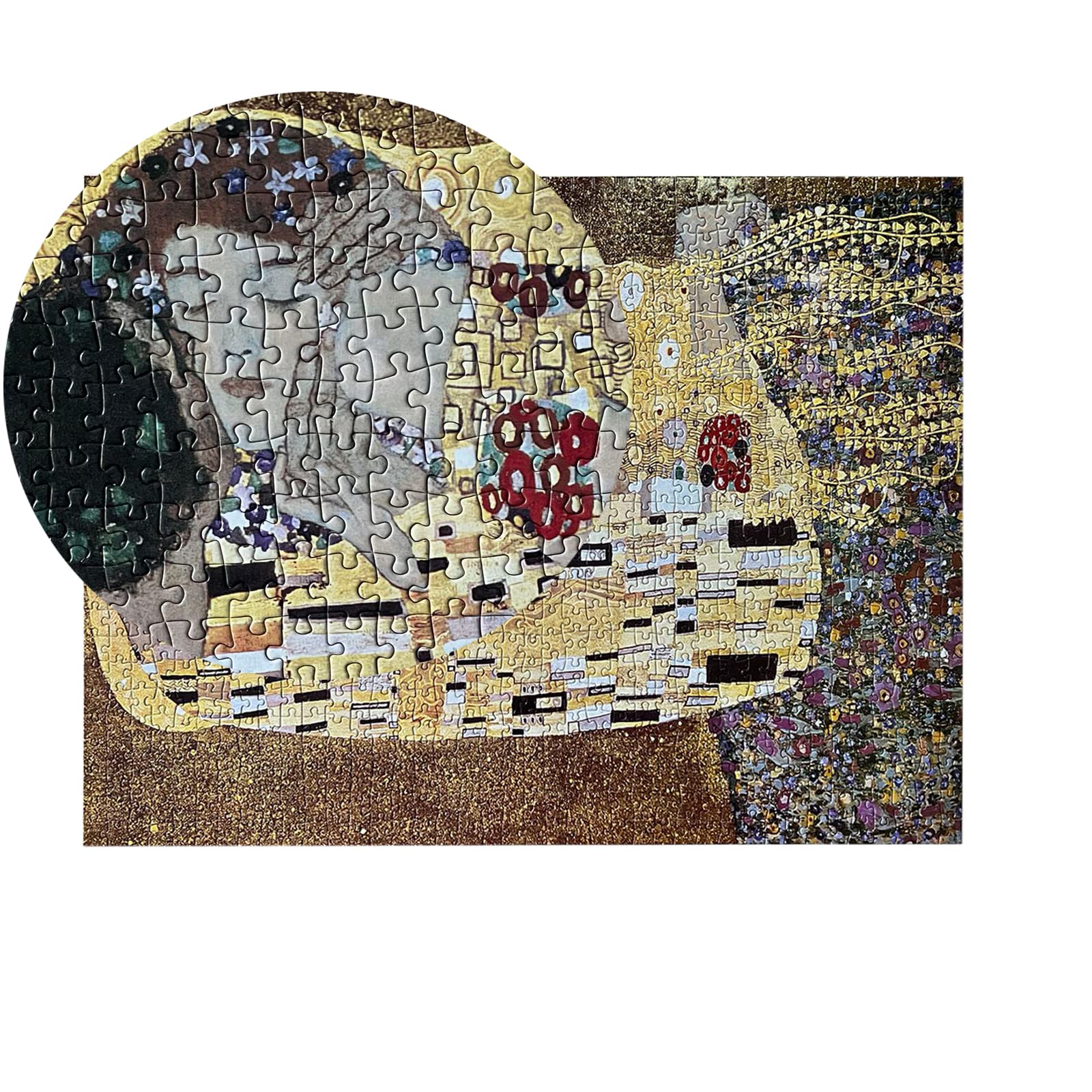 TINYOUTH 1000 Pieces Puzzle for Adults 《The Kiss》Museum Collection Jigsaw, 70x50CM Famous Painting Puzzle - Image 2