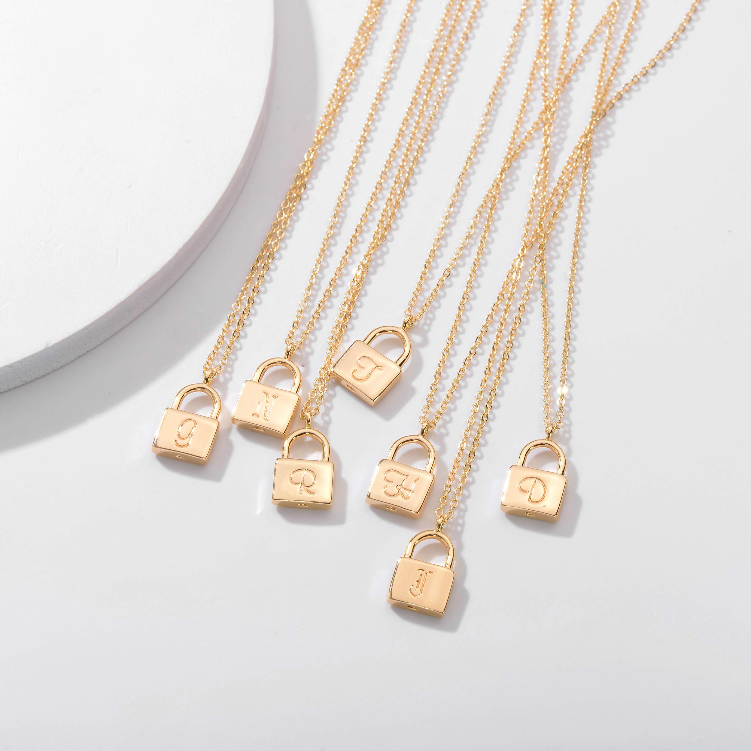 Buy VACRONA Dainty Gold Lock Initial 