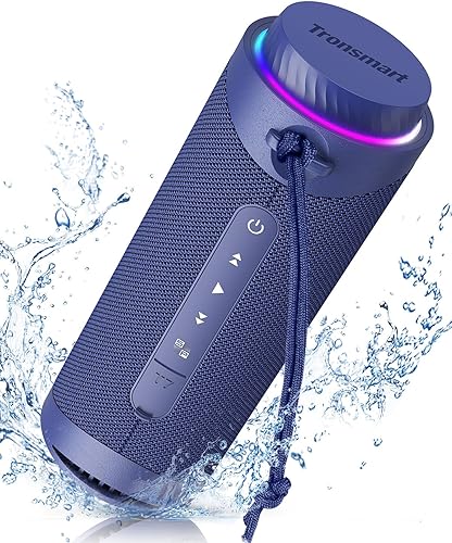 Tronsmart Altavoces Bluetooth portátiles T7 con sonido envolvente de 30 W de 360 , Bluetooth 5.3, graves mejorados, emparejamiento estéreo