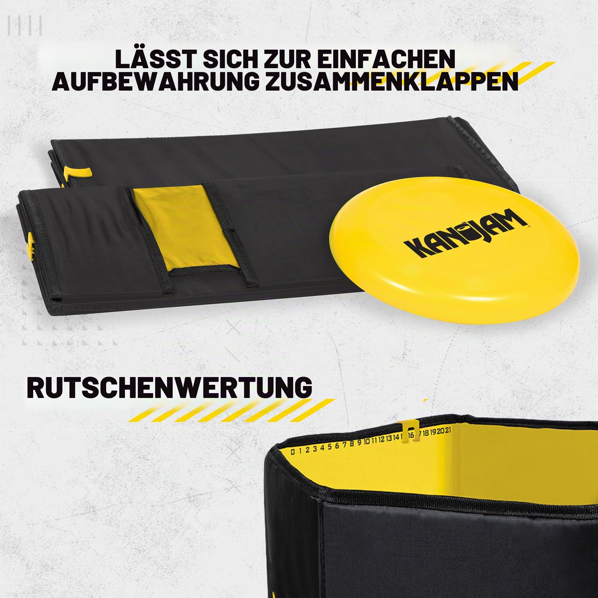 Generisch KanJam Pack 'n Go – Faltbares Wurfspiel - Reiseset für unterwegs