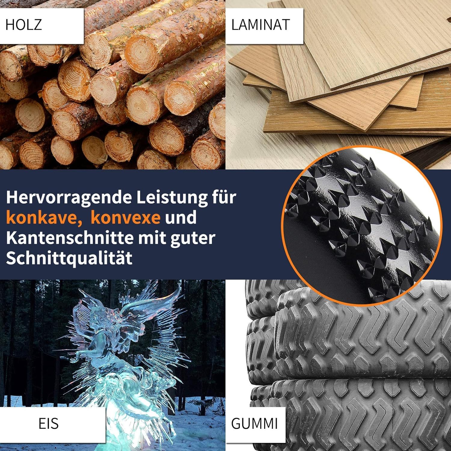 FOCSTOL Houtslijpschijven - 5 stuks (4 stuks 100 mm 1 stuk 75 mm) houtslijper voor haakse slijper met as 22,23/15,875 mm voor slijpen vormen polijsten sculptuur