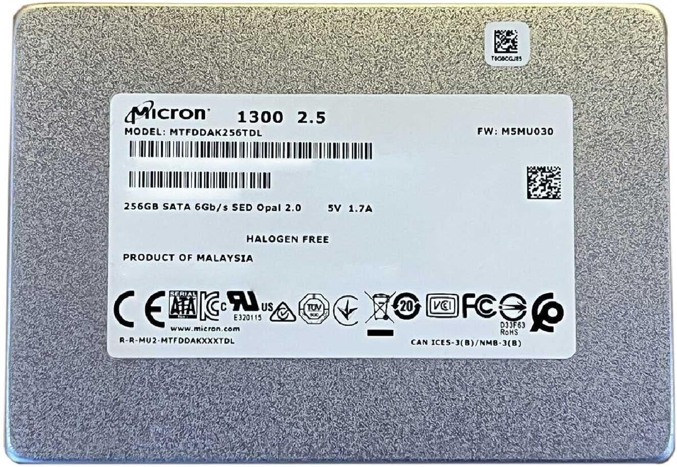 Amazon.com: Micron 1300 Series 256GB 2.5 Inch SATA3 Solid State Drive ...