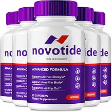 Novotide Supplement Capsules, Official Novotide Pills with All Natural Ingredients - Maximum Strength, Advanced Formula Health and Wellness, Premium Novo Tide Health Support Reviews 5 Pack