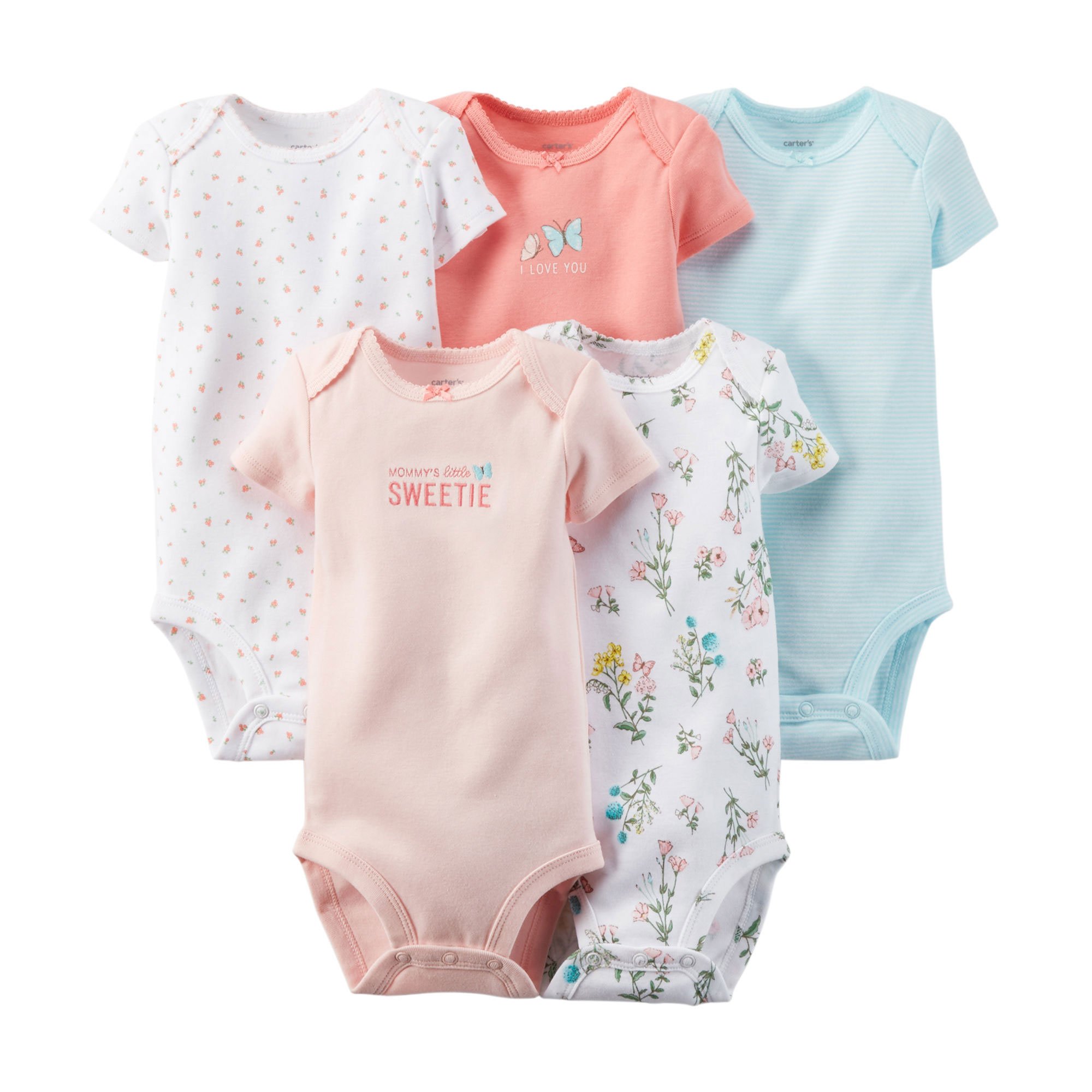 Bodies para bebé Niños de 7 unidades de Carter (Baby) – varios colores rayas