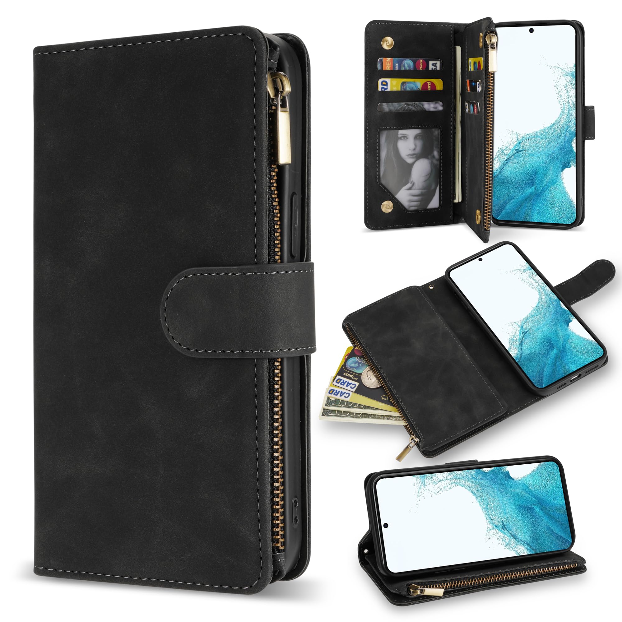 Amazon.com: Samsung Galaxy S22 Case Wallet with Card Slot Premium Amazon.com: Samsung Galaxy S22 Case Wallet with Card Slot Premium