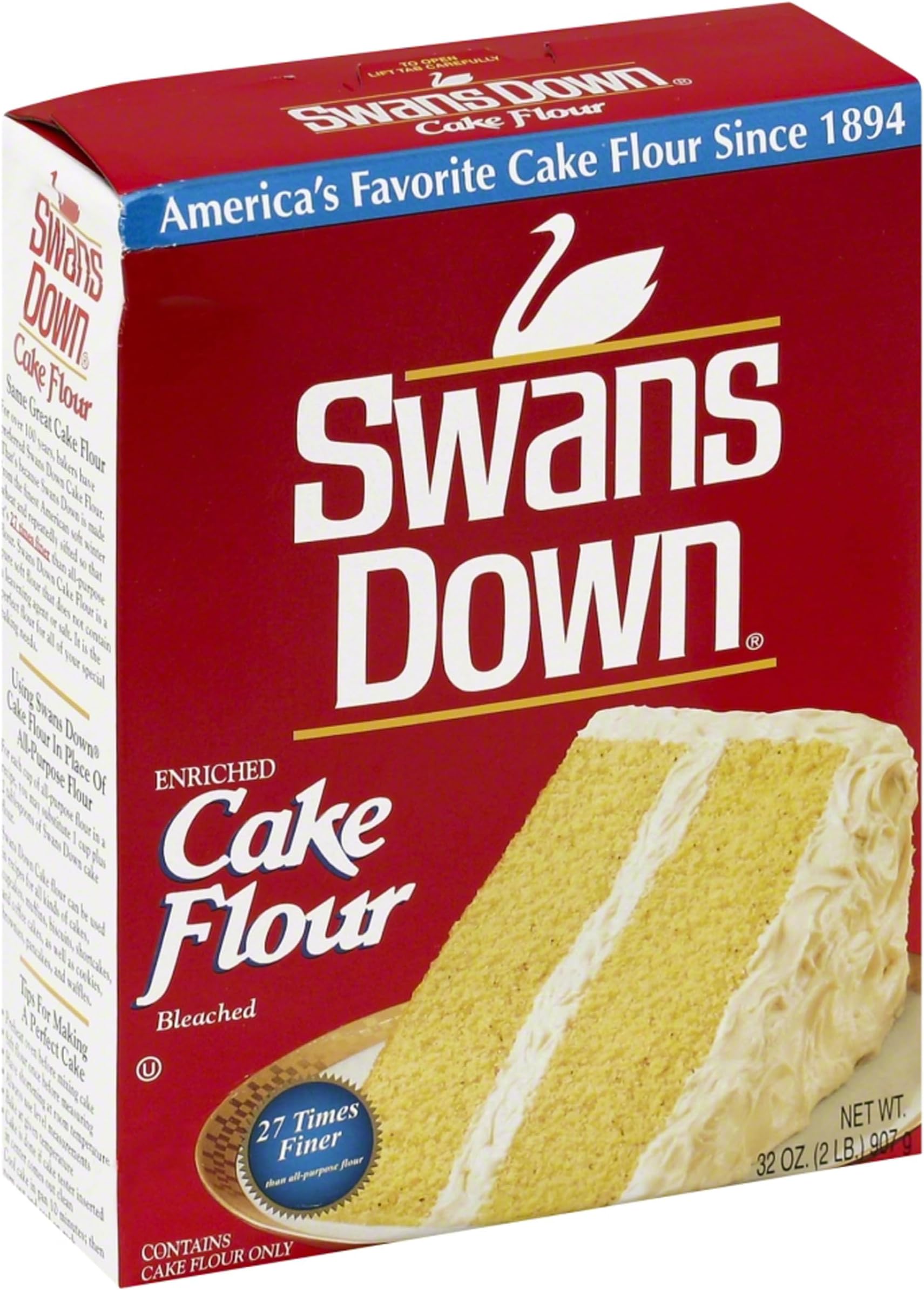 Swans Down Enriched Cake Flour, Kosher, 32 Ounce (Pack of