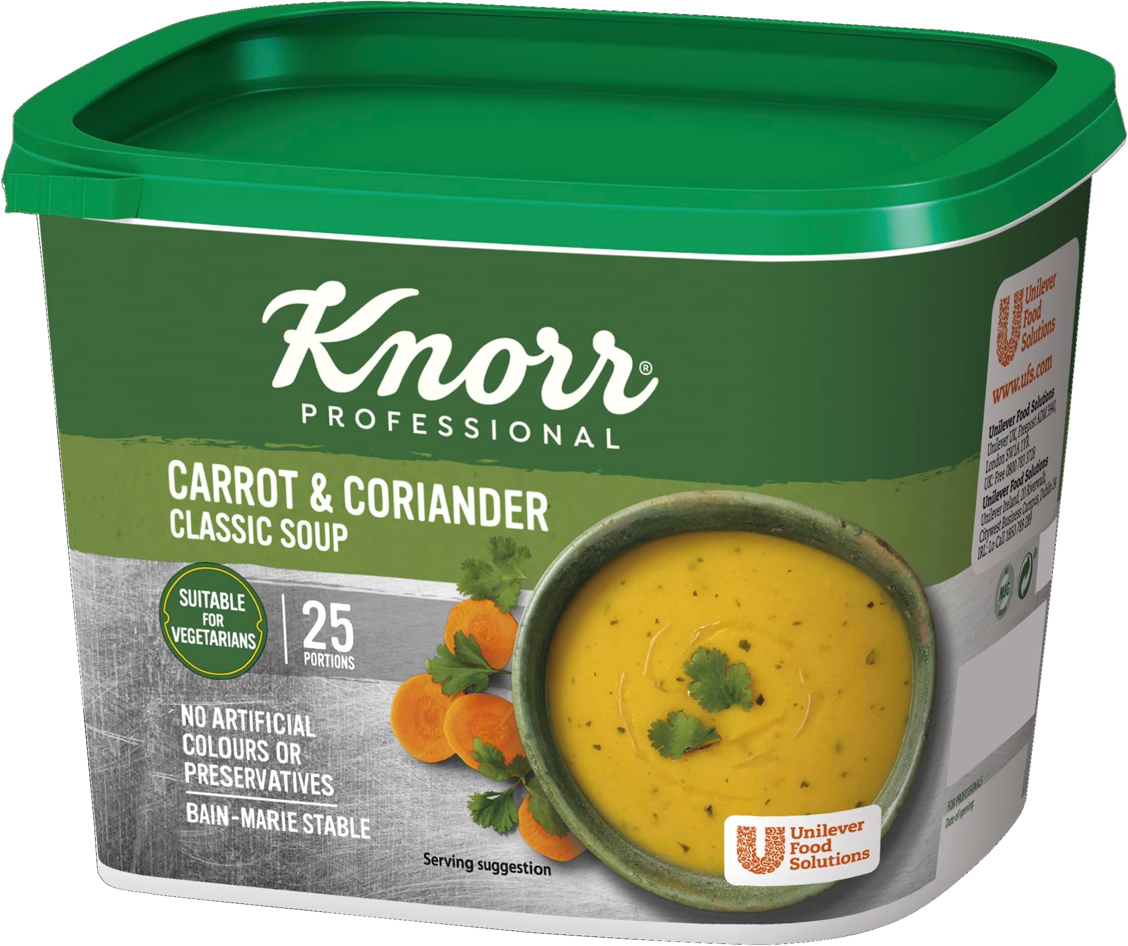Classic Carrot and Coriander Soup Mix, 25 Portions (Makes 4.25L)