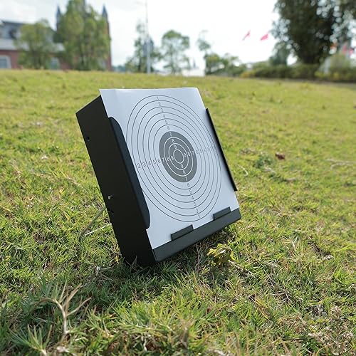 Miniatura 4 de Target Bb Gun Target, Bb Gun Target, viene con 20 objetivos de papel y, reinicio automático, cuadrado, hierro, diseño portátil adecuado para