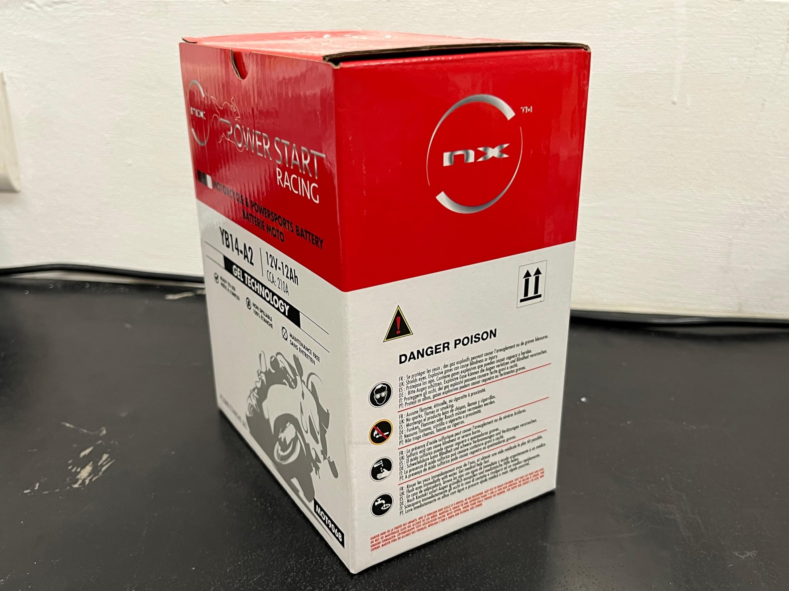 Batterie moto Gel NB14-A2 / YB14-A2 / YB14A-A1 12V 12Ah