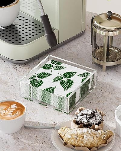 Vista 5 de MaxGear Servilletero de Acrílico para Mesa, Soporte Transparente para Toallas de Invitados, Organizador de Servilletas de Papel para Buffet