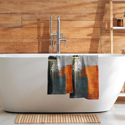 Vista 42 de Toallas de mano en blanco y negro – Toallas clásicas a rayas blancas y negras, toallas de baño modernas y sencillas, toallas de baño absorbentes