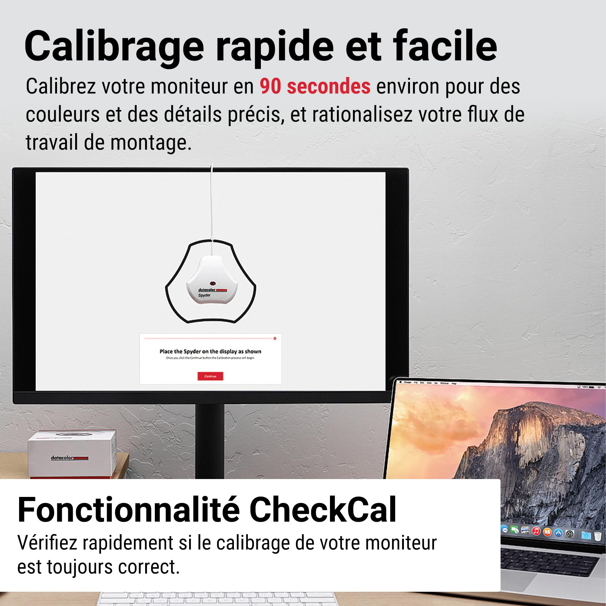 Datacolor Spyder - Calibrateur d'Écran pour Designers, Photographes et Créateurs de Contenu, Couleurs Fidèles, compatible OLED/LED, Outil de Calibration simple pour le Traitement d’Image