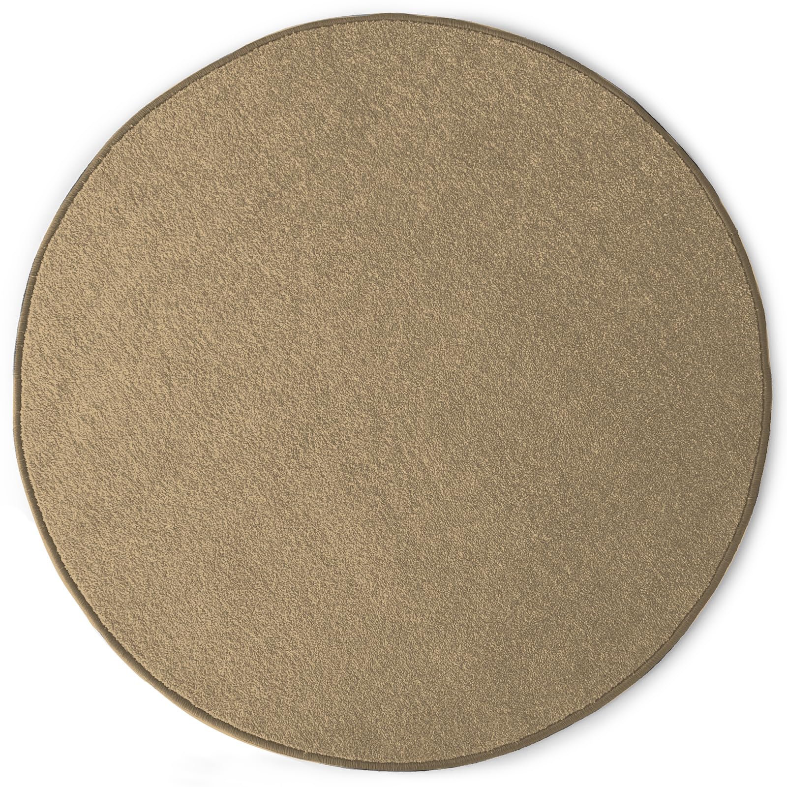 KARAT Alfombra redonda, diámetro de 100 cm, color marrón claro, moderna alfombra de terciopelo corto, para habitación infantil, diseño de cocodrilo
