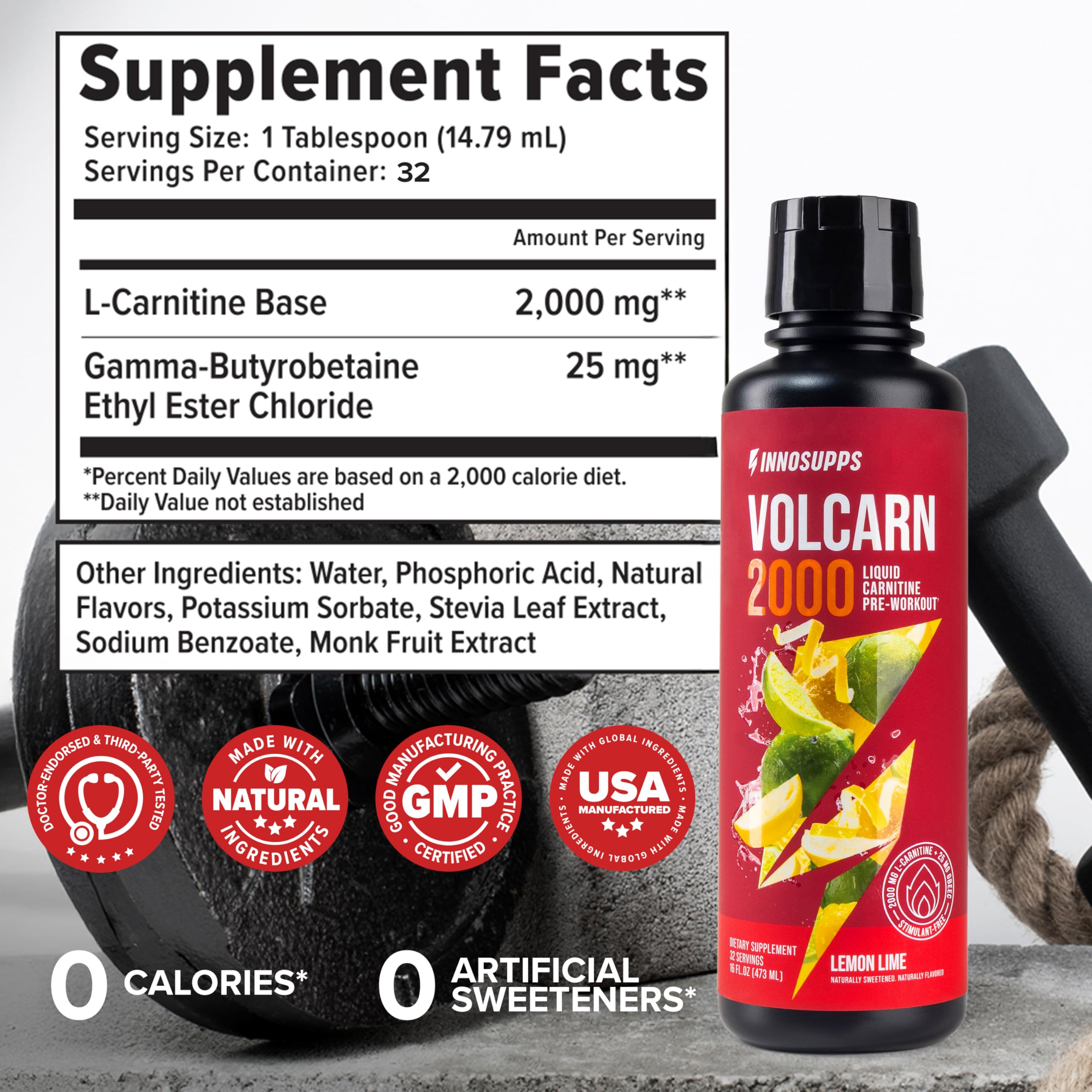 atp l carnitine Amazon.com: InnoSupps Volcarn 2000 - L-CARNITINE Advanced Energy Liquid |  ATP Enhancer with GBEEC | Boosts Energy, Enhances Focus, Caffeine Free, No  Artificial Sweeteners