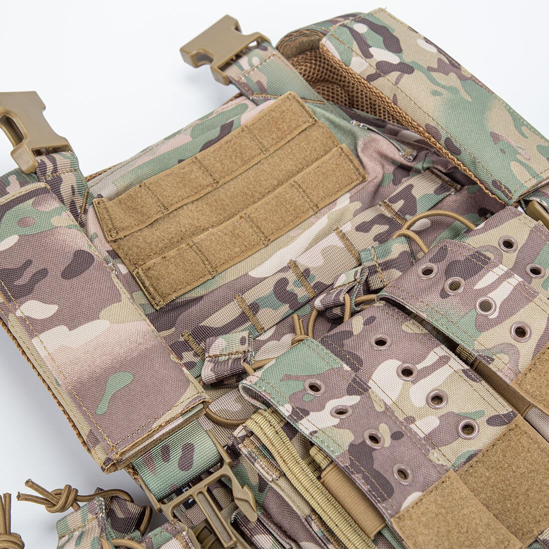 GOUX Gilet Tactique Militaire Molle Airsoft Modulaire, Veste pour Les Fans de Paintball et Armée