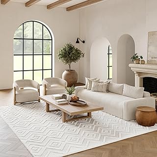 Nourison Home Versatile Indoor/Outdoor Ivory/White 8' x 10' Area Rug, Ea...