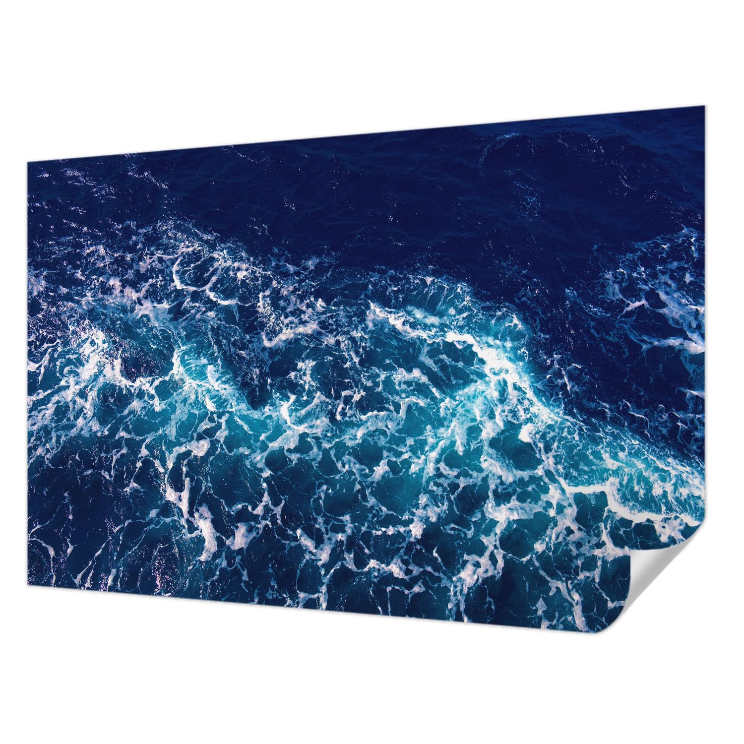 Papier peint adhésif vagues de la mer pour une ambiance salon apaisante