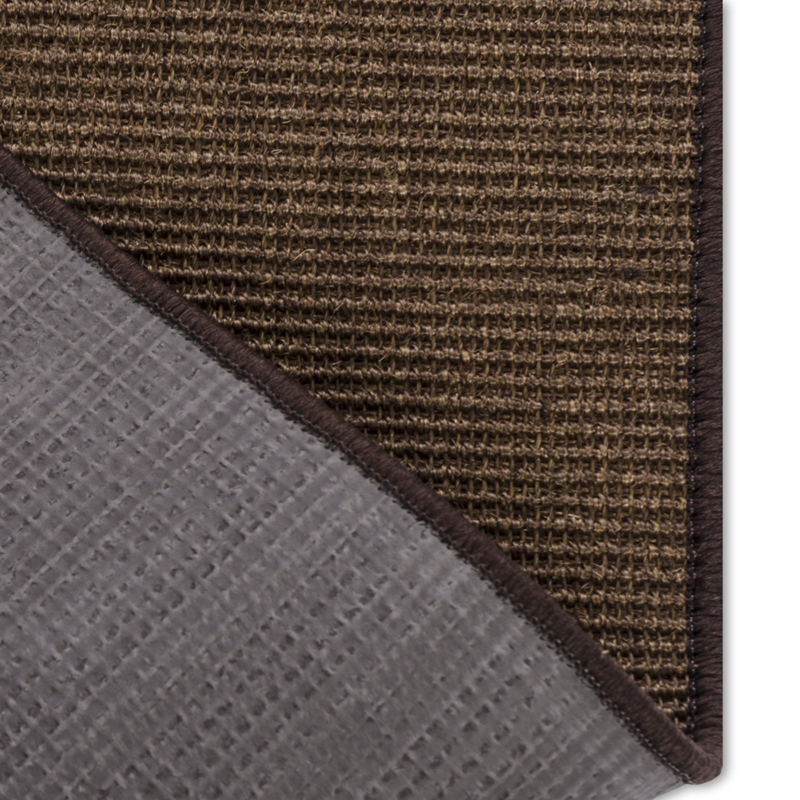 casa pura Tapis en sisal marron uni | Fibre naturelle | Produit de qualité fabriqué en Allemagne | Combinable avec des tapis d'escalier | 19 largeurs et 27 longueurs (100 x 175 cm)