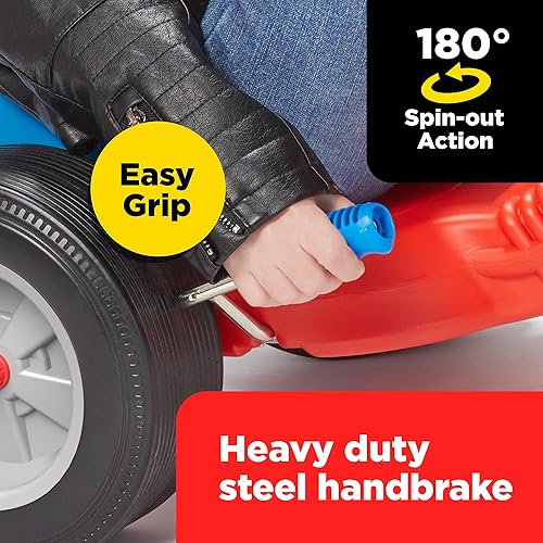 Miniatura 2 de The Original Big Wheel - Triciclo giratorio de lujo de 16 pulgadas con ruedas grandes - Asiento de 3 posiciones - Fácil de pedalear - Edades 3-8 -