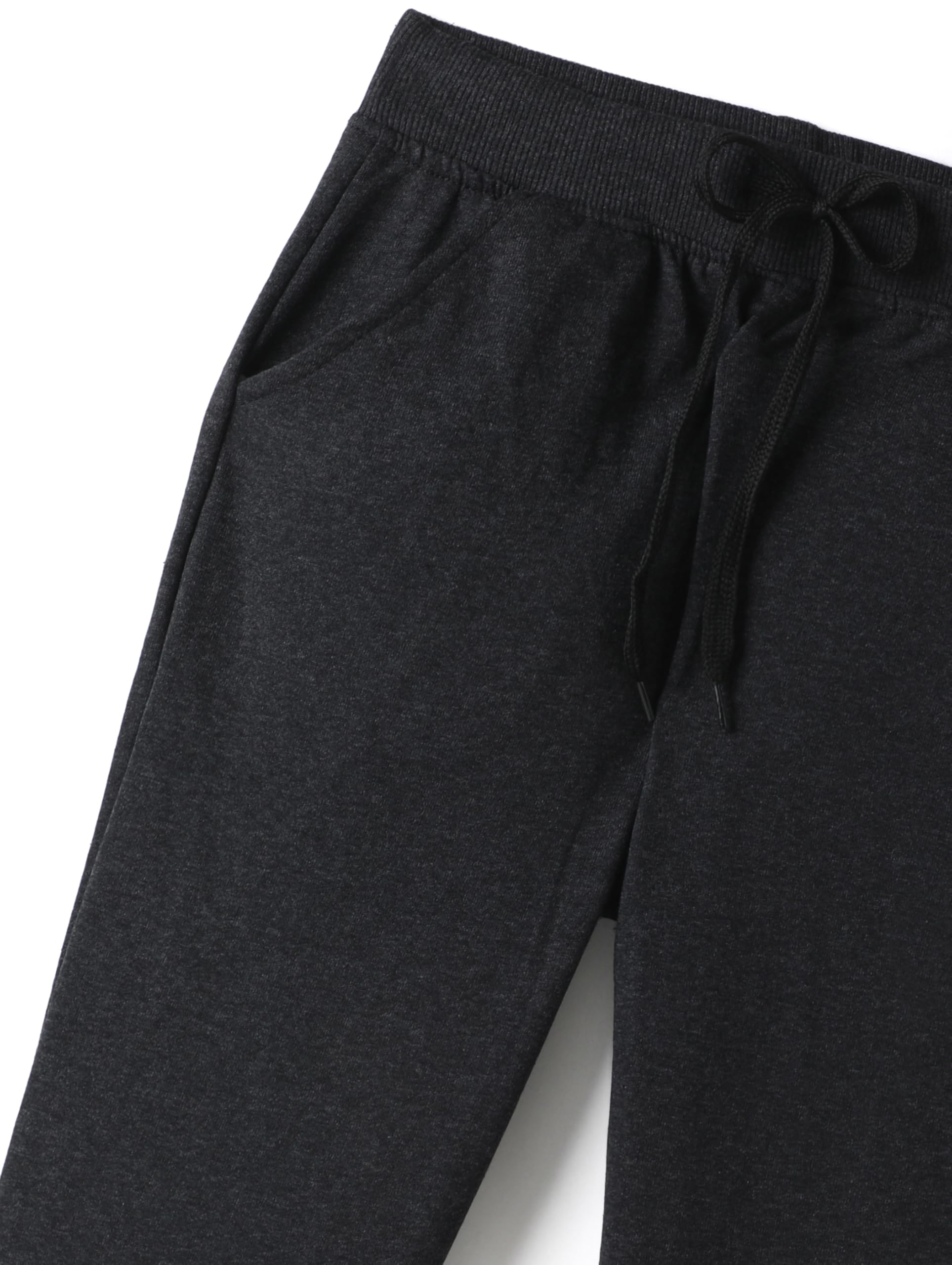 chopper club Boy's Active Joggers/Sweatpants in Slim Fit Made in 60% Cotton 40% Polyester Fabric Medium Thick, 3 Pack Plain Anthra|Black|Grey 8