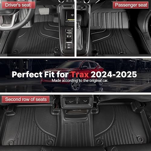 Miniatura 6 de Alfombrillas Trax originales 2024 2025 para modelos ChevroletChevy Trax LS1RSLT2RSACTIV  TTX LIGHTING Floor Liners Custom Fit 2024 2025 Chevy Trax 1
