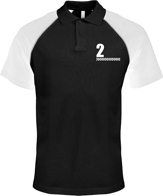 Ripped Ink Clothing Co 2 Tone Cheques Design Mens Polo Baseball T Shirt - Specials Ska 2Tone 