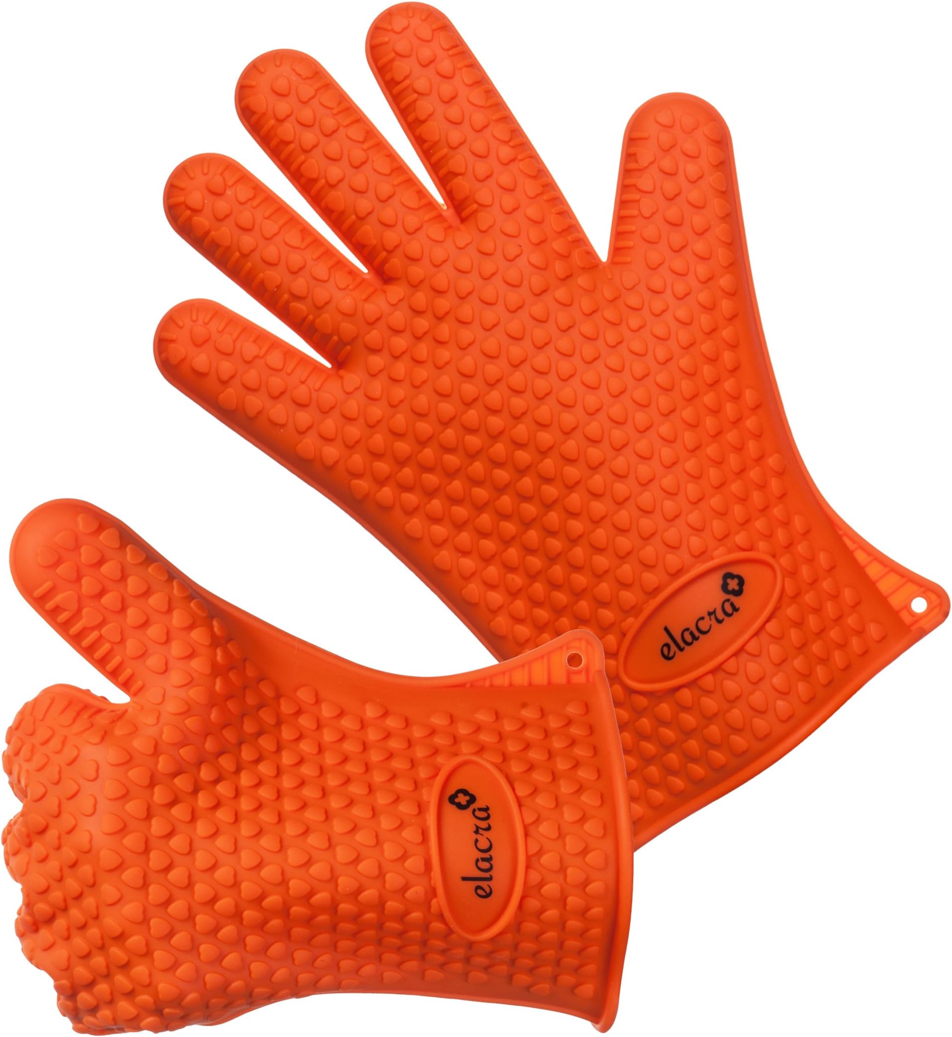 BBQ Grill Gloves - Keep Your Hands Safe and Free from Burns - Heat Resistant, Insulated, Waterproof - Elacra