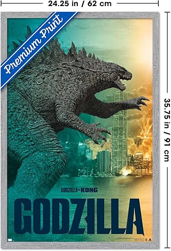 Vista 79 de Trends International Godzilla vs Kong - Póster de pared Godzilla, 34 pulgadas de largo x 22.4 W, versión premium sin marco