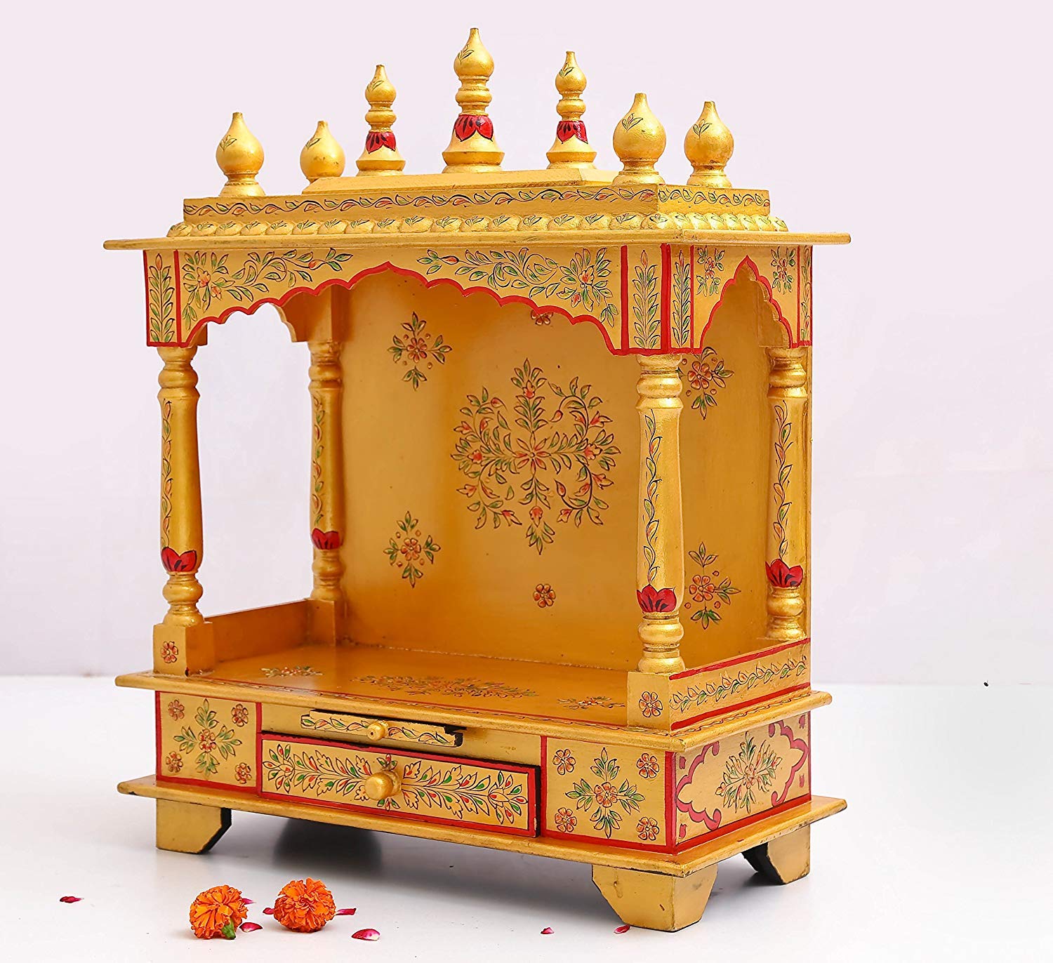 Modfash Home Golden temple/Puja ghar mandir/Home temples per appendere alla parete/mandir per casa/templi per casa