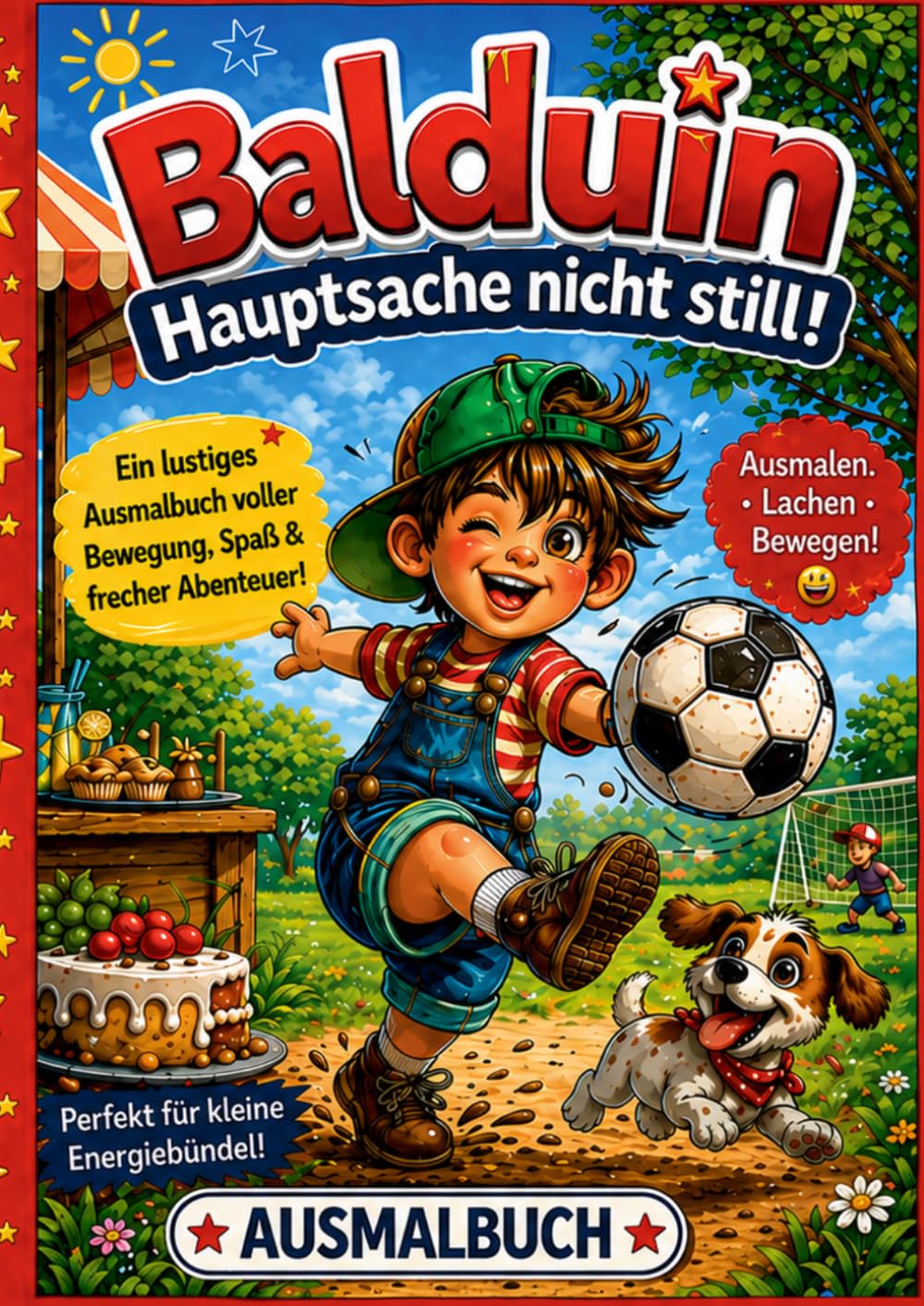 Balduin Hauptsache nicht still!: Ein lustiges Ausmalbuch voller Bewegung, Spaß & frecher Abenteuer! Ausmalen - Lachen - Bewegen! Perfekt für kleine Energiebündel!