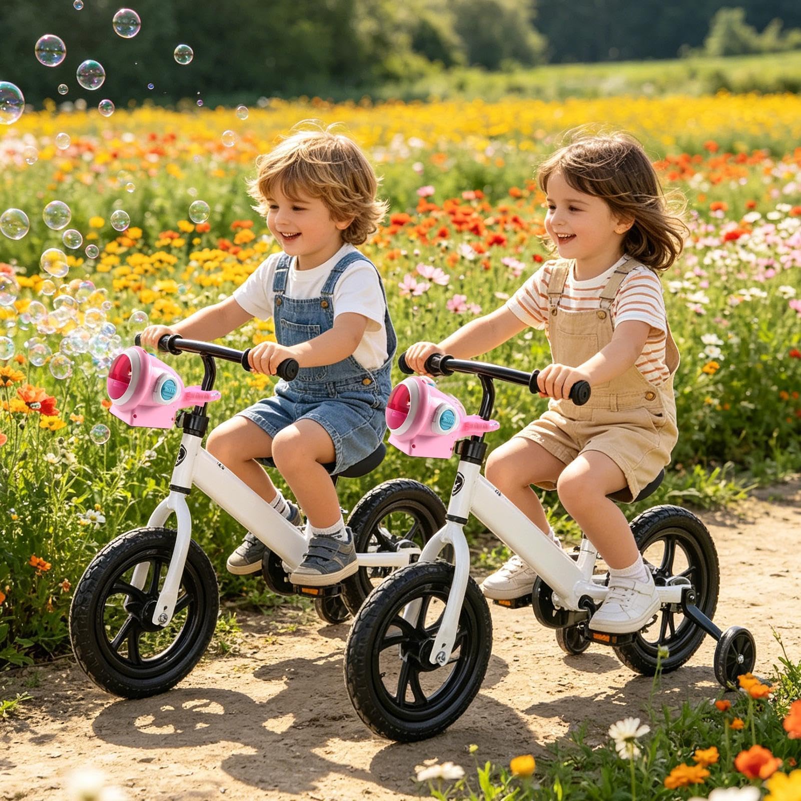 Macchina automatica per bolle di sapone, supporto per bicicletta con alta | Macchina per bolle di sapone per bicicletta, giochi all'aperto, giocattolo per ragazze