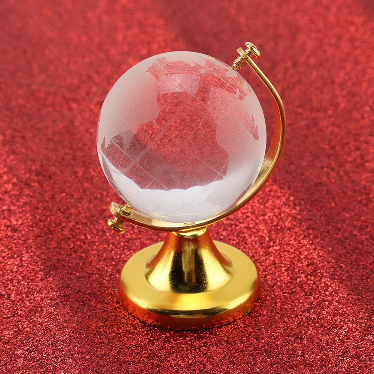 Crystal Glass Globe, Bubble Free Design Globe, Great Decoration with Clear Finish, Ideal for Home, Office & Friends (#01)